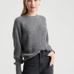 Quince Baby Alpaca-Wool Crew XS charcoal